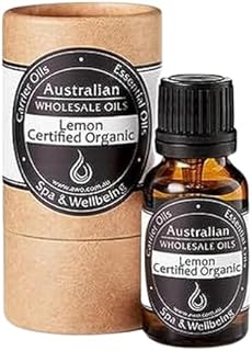 AusWholesale Oils Organic Lemon Essential Oil 15 ml