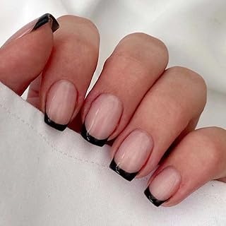 RikView French Tip Acrylic Press on Nails