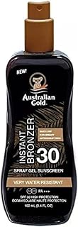 Australian Gold SPF 30 Sunscreen Spray Gel with Bronzer 237 ml