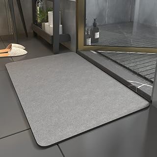 BERRYLION Diatomaceous Earth Bath Mat (Grey)