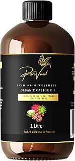 1 Ltr Organic Castor Oil | Hexane Free | Cold-Pressed