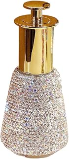 Rhinestone Glass Pump Dispensing Bottle