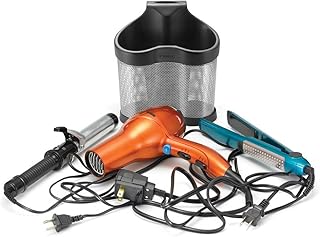 Hair Dryer Holder with 2 Storage Slots
