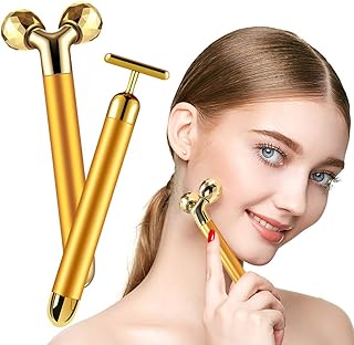 2-IN-1 24K Golden Face Massager & T Shape Face