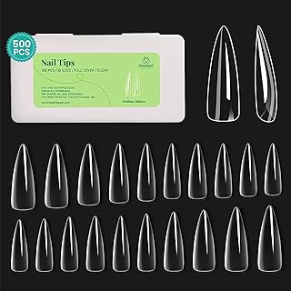 Beetles Gel Polish Medium Stiletto Gel Nail Tips