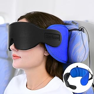 SARISUN Travel Pillow with Eye Mask