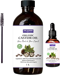 1L Organic Castor Oil - Pure Cold Pressed | Skin Hair Care