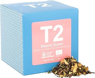 T2 Organic Beauty Queen Green Tea 50g Cube