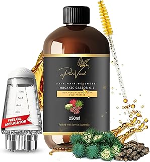 250ml Organic Castor Oil - (OIL APPLICATOR - FREE