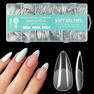 UKKQES 600pcs False Nail Tips