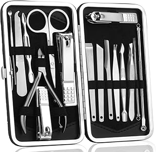 16-in-1 Stainless Steel Manicure and Pedicure Kit