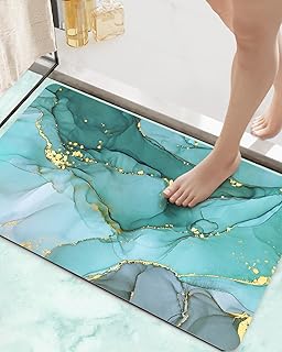 DEXI Bath Mat - Super Absorbent Ultra Thin Non Slip Mats