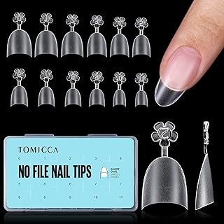 TOMICCA 510PCS French Short Oval Nail Tips